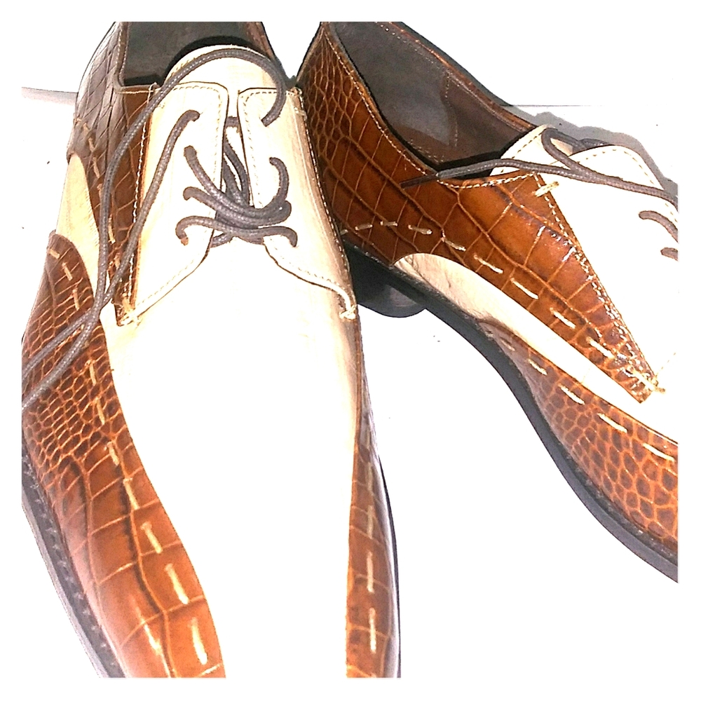 Stacy Adams,Cream n Peanut Butter,Loafers.